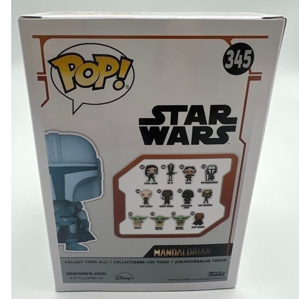 Funko Pop Star Wars The Mandalorian 345 Exclusive Glow in the Dark New - Picture 4 of 6